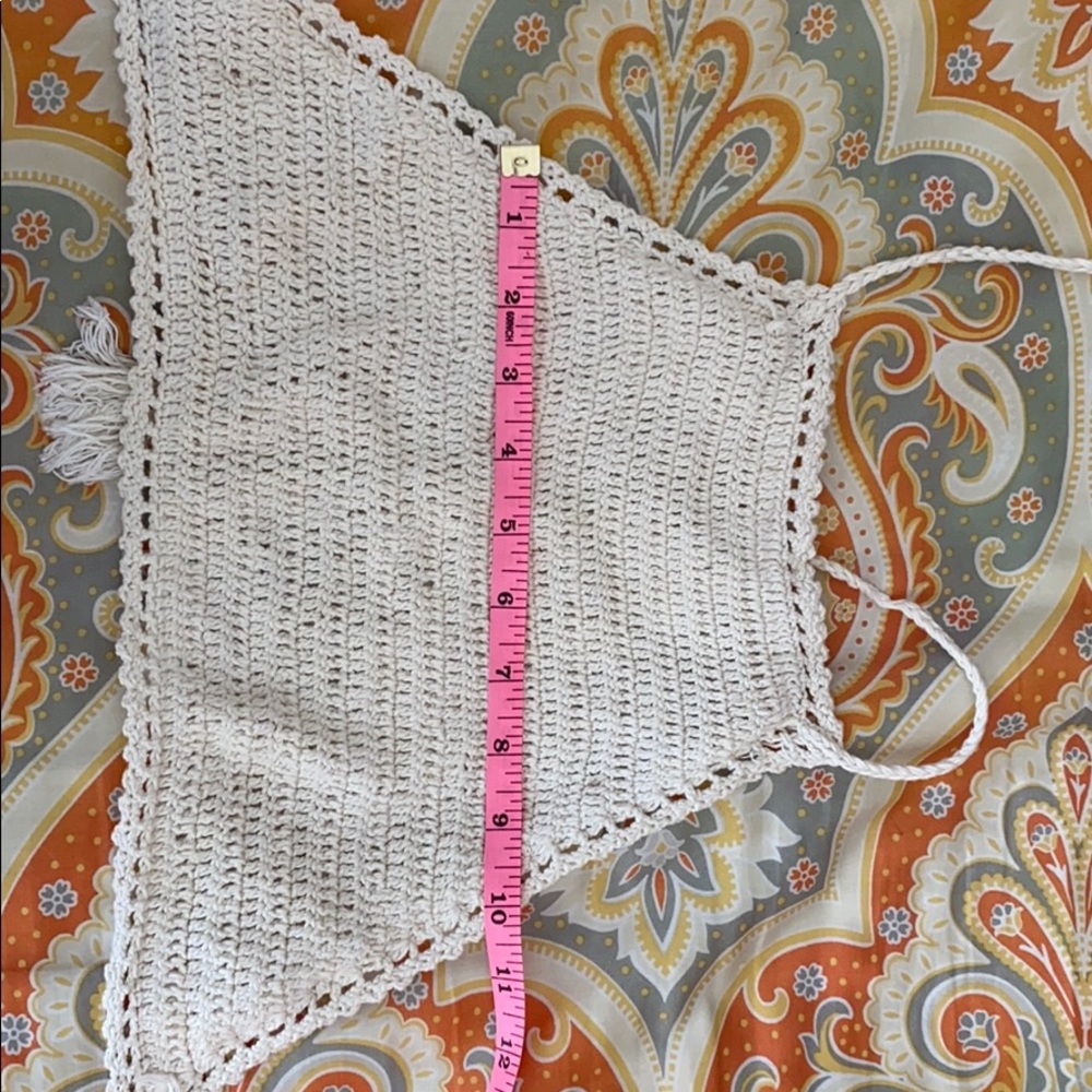 Crocheted Bikini top/halter crop top - Picture 5 of 6